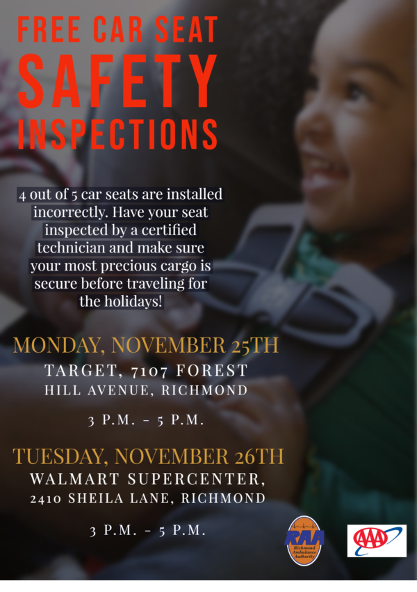 RAA, AAA Team up to offer child car seat safety checks Richmond