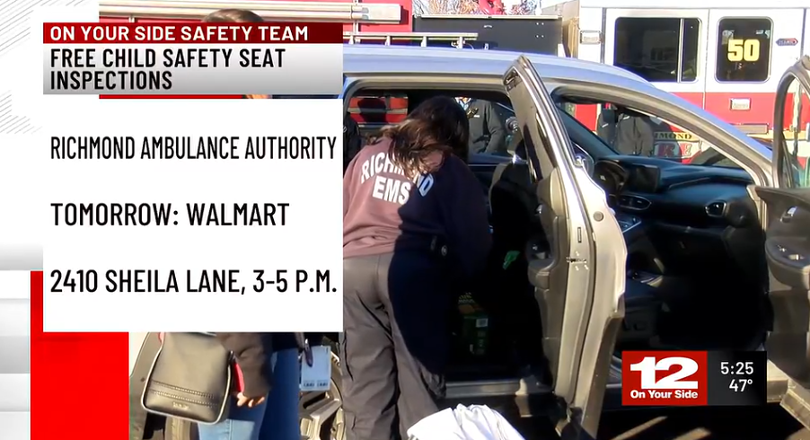 NBC12: Free child safety seat checks happening ahead of Thanksgiving