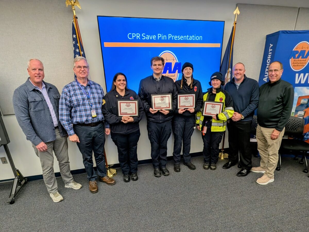 RAA Crews Honored with CPR Save Pin and AHA Heart Saver Award