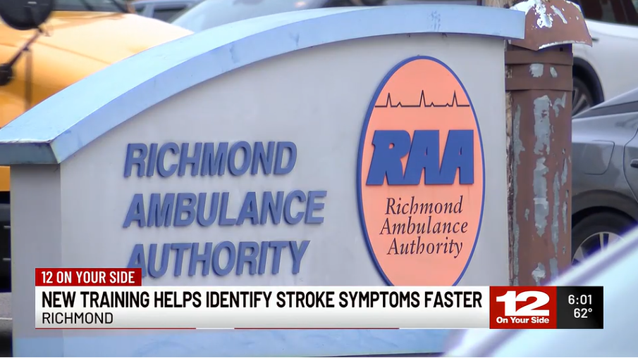 NBC12: RAA becomes first EMS agency in Virginia to train all staff on advanced stroke detection