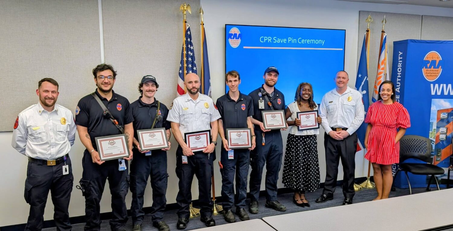 RAA Crews Honored with CPR Save Pins and AHA Heart Saver Awards