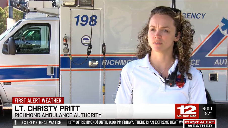 NBC12: First responders warn of heat risk during Fourth of July weekend amid spike in hospital visits