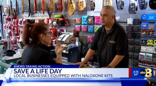 ABC 8News: Save a Life Day event offers free naloxone kits to businesses